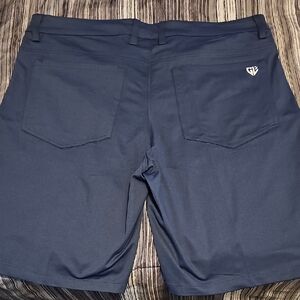 Men's Athletic Navy Shorts with Logo